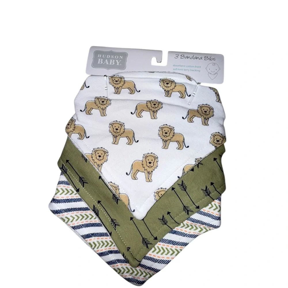 Hudson Baby Bandana 3 Bibs Set